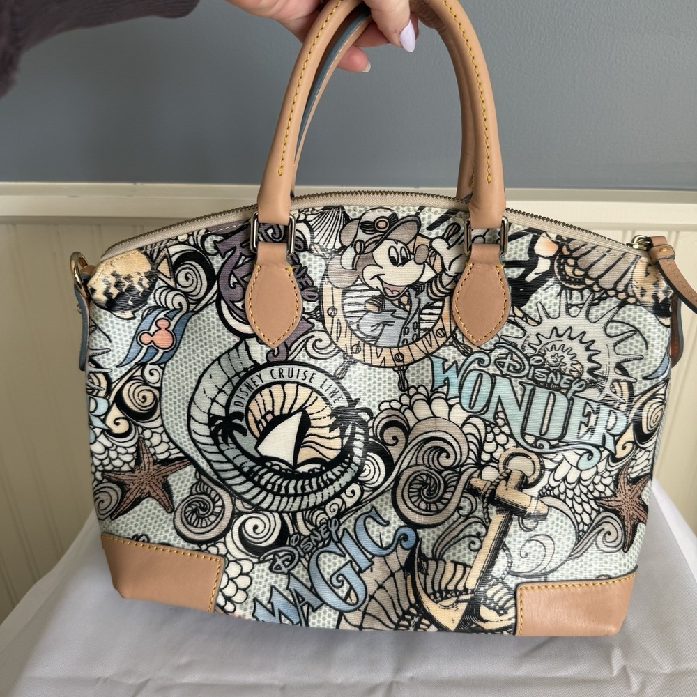 Dooney & Bourke Disney Cruise Line Inaugural 2012-2013 Satchel Purse Hand Bag - Picture 2 of 14